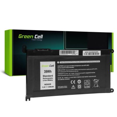 2. GREEN CELL BATTERY DE150 WDX0R WDXOR FOR DELL INSPIRON 13 5378 5379 14 5482 15 5568 5578 5579 7560 7570 17 5770 3400MAH 11.4V