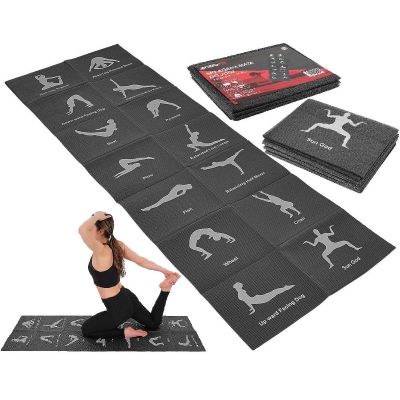 9. FOLDABLE YOGA MAT 1700x600x5MM BLACK ENERO FIT