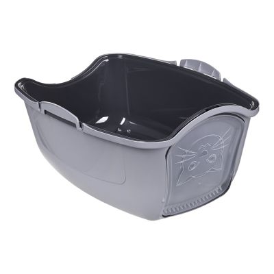 16. DIAMENTIQ BAYA litter box light gray/dark gray - cat litter box