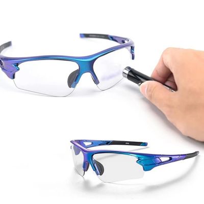 2. Rockbros 10069 Photochromic UV400 Cycling Glasses - Blue