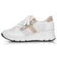 23. Rieker W N6304-80 white leather wedge shoes