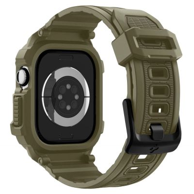 3. Spigen Rugged Armor Pro Strap for Apple Watch 46mm - Green