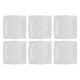Set of 6 Florentina Square Plates - White, 26.5 cm