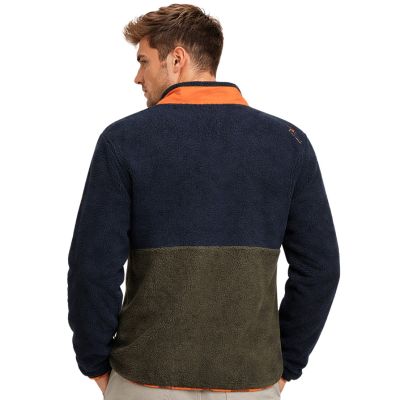 2. Men’s Fleece Jacket Geographical Norway TARLEY NAVY DB MEN 0124 (WZ8069H/GN-NAVY)