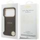 8. Guess Peony Hot Stamp MagSafe Case for iPhone 17 Pro - Brown