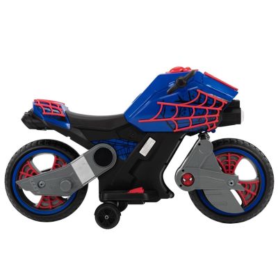 3. Huffy Spider-Man Motorcycle Electric Ride-On (17345W)