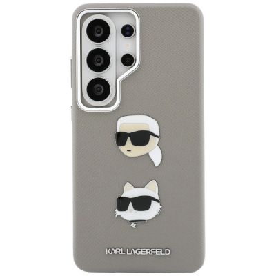 3. Karl Lagerfeld Saffiano Double Heads Metal case for Samsung Galaxy S26 Ultra - silver