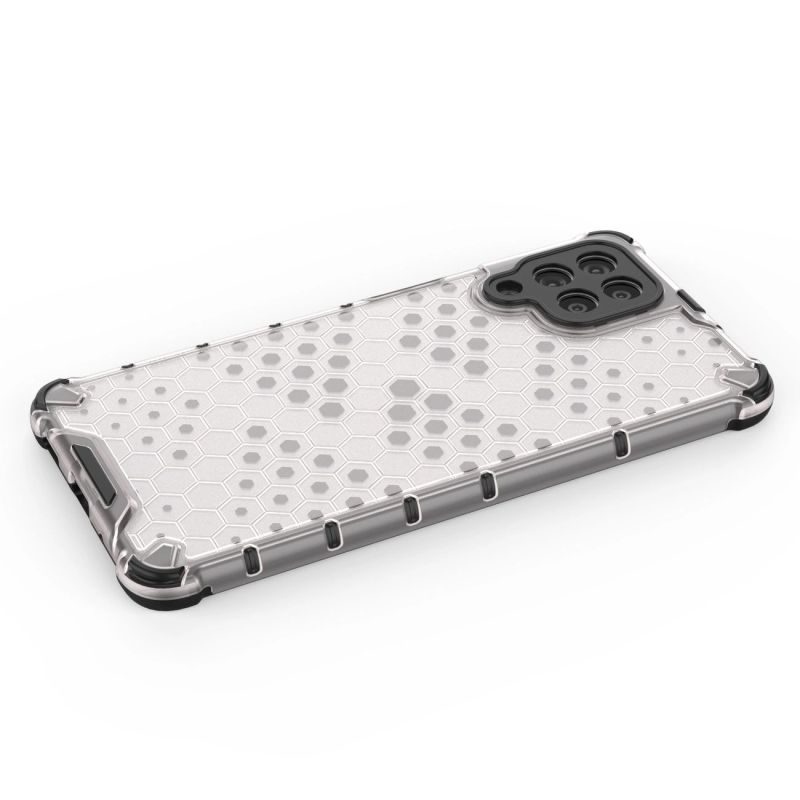 13. Honeycomb case armored cover with a gel frame for Samsung Galaxy M53 5G black