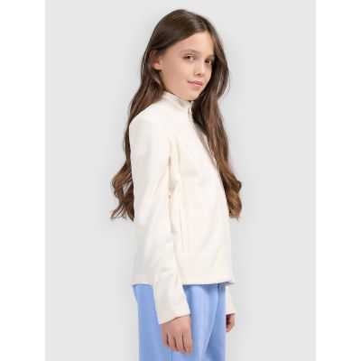 3. Regular fleece without hood for girls 4F 4FJRSS26TFLEF507-11S