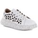 Women's leather platform shoes white Artiker 56C1167