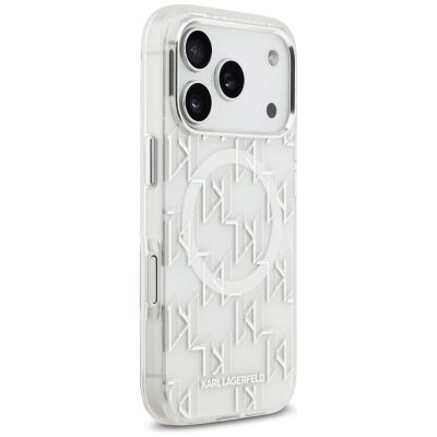 4. Karl Lagerfeld IML KL Monogram MagSafe Case for iPhone 17 Pro - White