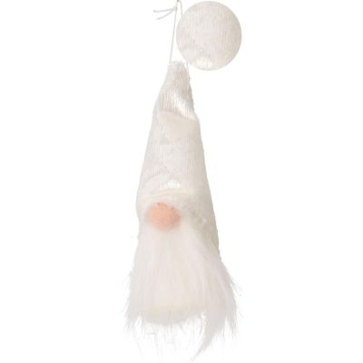 14. DECORATIVE PENDANT SANTA CLAUS 11CM WHITE