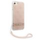 4. Guess GUOHCI8H4STP iPhone SE 2022 / SE 2020 / 7/ 8 pink/pink hardcase 4G Print Strap