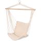 4. BRAZILIAN HAMMOCK HANGING CHAIR 100x50CM NATURA WITH SEWN-IN CUSHION WHITE