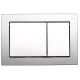 TECEBASE TOILET PUSH PLATE CHROME BRIGHT