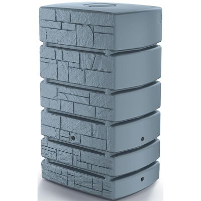 2. RAINWATER TANK TOWER STONE 350L SMOOTH GRAY