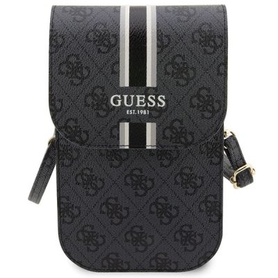2. Guess 4G Stripe Handbag - Black