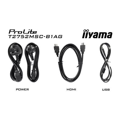 7. Touchscreen monitor 27" IIYAMA T2752MSC-B1AG 68.6 cm 16:9 HDMI+DP IPS