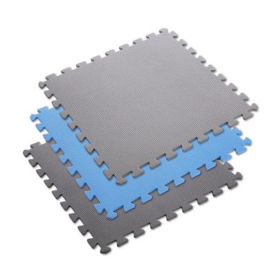 6. Multipack One Fitness MP10 puzzle mat blue-gray 9 pieces 10 mm