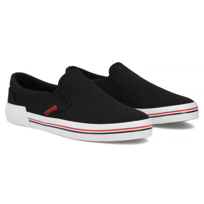 5. Men's slip-on sneakers, black, Filippo MTN7792