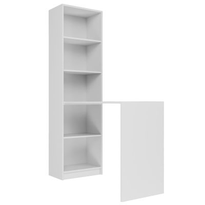 DESK WITH SHELF R50 LEFT/RIGHT WHITE