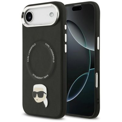 Karl Lagerfeld Karl Pin MagSafe Case for iPhone Air - Black