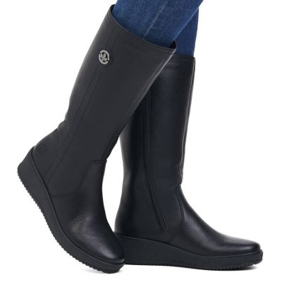 29. Rieker W RKR237B Leather Waterproof Boots Lined with Lambswool