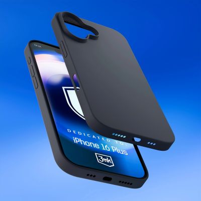 6. 3mk Hardy Silicone MagCase for iPhone 16 Plus - Gray