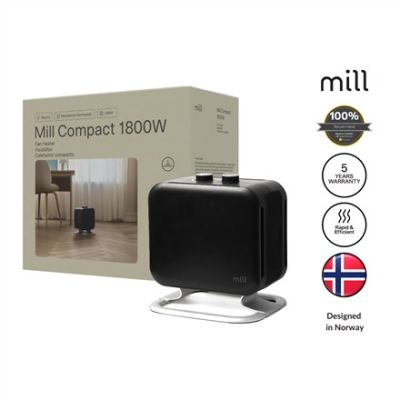 5. MILL PTC FAN HEATER CUS1800MECBA indoor fan heater 1800 W Black