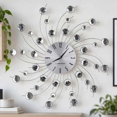 7. Esperanza Geneva EHC004 wall clock (silver)