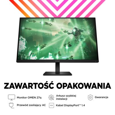 22. HP LED MONITOR, QHD 27" OMEN 27q (780H4E9) 165Hz