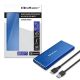 9. QOLTEC M.2 SSD CASE | SATA | NGFF | USB 3.0 | SUPER SPEED 5GB/S | 2TB | BLUE