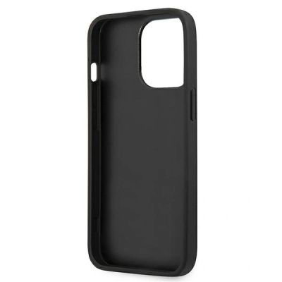 7. Karl Lagerfeld Saffiano Karl&Choupette Head Case for iPhone 13 Pro / 13 - Black