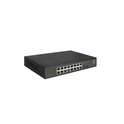 4. LevelOne Hilbert 18-Port Gigabit Smart Lite Switch - 16 x Gigabit RJ45 - 2 x Gigabit SFP