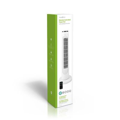 10. Nedis 50W tower fan white
