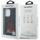 8. Karl Lagerfeld Silicone Heart Sign Logo MagSafe Case for iPhone 16 - Black