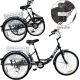 3. 3-WHEEL FOLDING BIKE 24 BLACK SHIMANO 7-SPEED