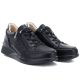 4. Women's leather wedge shoes, comfortable, black, Vinceza 79644