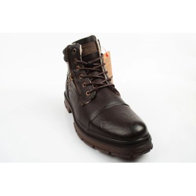 2. Wrangler men's shoes Gillen Fur brown insulated ankle boots fashionable