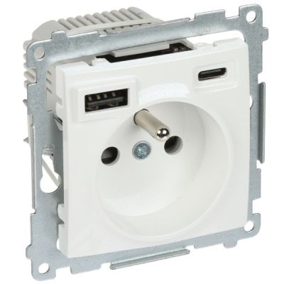 Single socket with USB power supply DGZ1ZUSB2CA.01/11-SIMON54 Premium 230 V 16 A