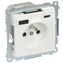 Single socket with USB power supply DGZ1ZUSB2CA.01/11-SIMON54 Premium 230 V 16 A