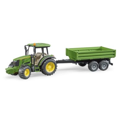 2. John Deere 5115M Tractor with Tipper Trailer 02108 BRUDER