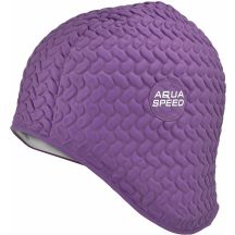 Swimming cap Aqua-Speed latex Bombastic Tic-Tac purple