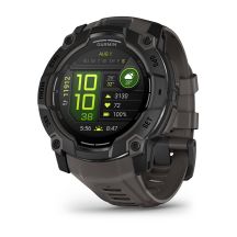 Garmin Instinct 3 – 50 mm AMOLED Black met charcoal band watch