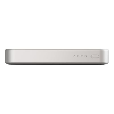 3. ZENS Slim Qi2 Aluminum Powerbank - 10000 mAh magnetic powerbank compatible with MagSafe and Qi2 (white)