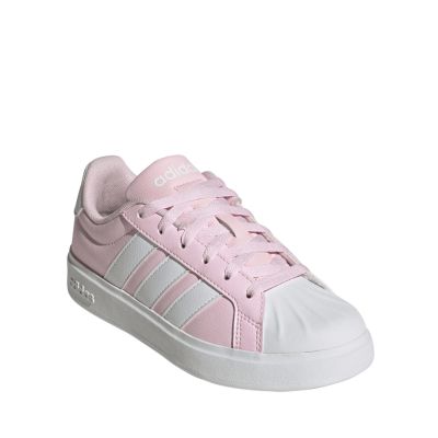 2. Adidas Streettalk Pink and White Kids' Shoes JQ8609