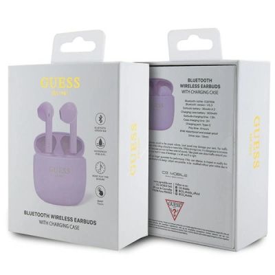 4. Guess GUTWST26PSU TWS Bluetooth headphones + docking station - purple Classic EST Logo