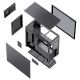 40. Jonsbo D41 Screen ATX Case, Tempered Glass - Black