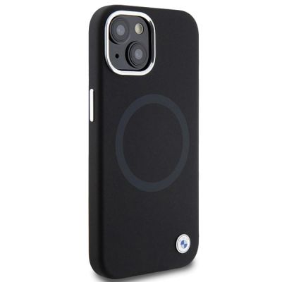 4. BMW Signature Liquid Silicone MagSafe case for iPhone 15 Plus - black