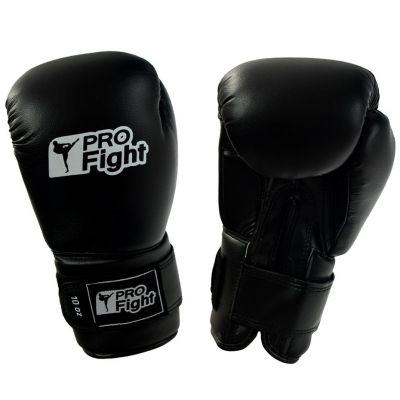 2. Profight Dragon Leather Boxing Gloves, Black